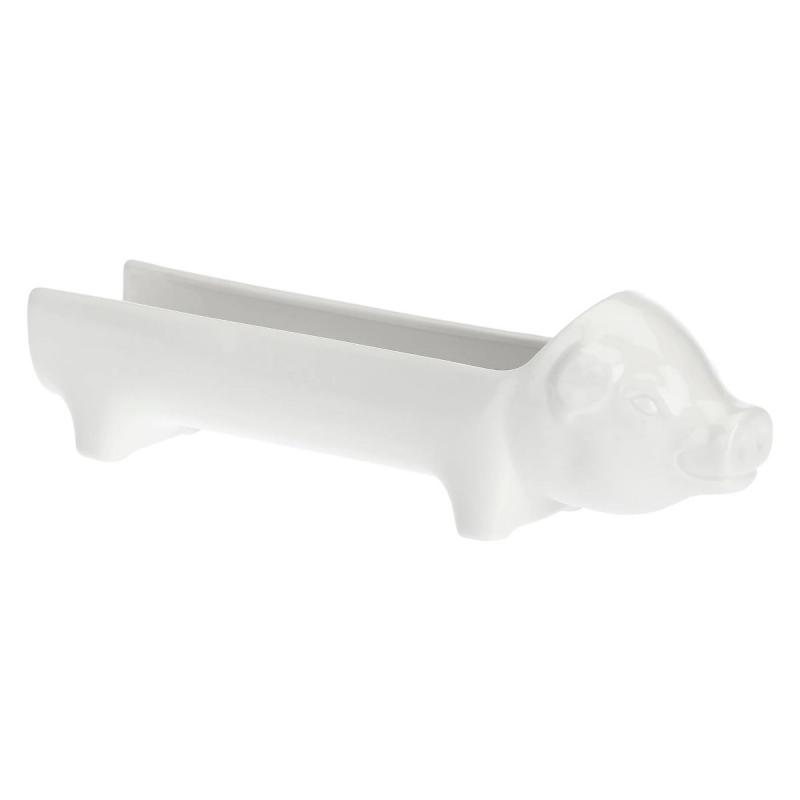 Preview: Salami-Halter "Porcellino Salame" Fattoria La Porcellana Bianca Novo 27,5 x 6 x 9 cm