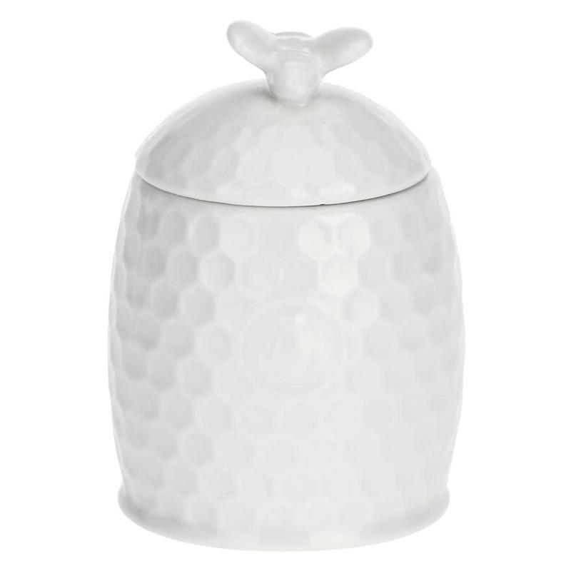 Preview: Zuckerdose mit Löffel La Porcellana Bianca Novo 10 x 6,5 cm