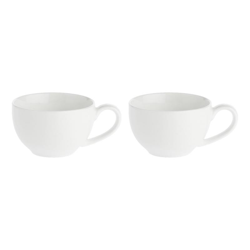 Preview: Frühstücks-Set 8-teilig für 2 Personen Weiß Essenziale