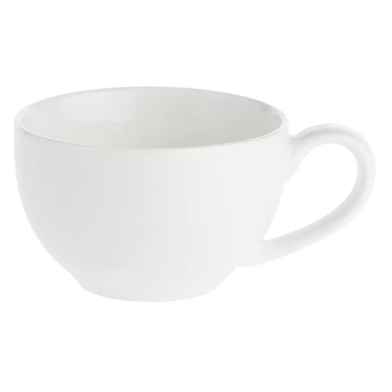 Tasse mit Untertasse 350 ml Weiß Set. 2 Stück