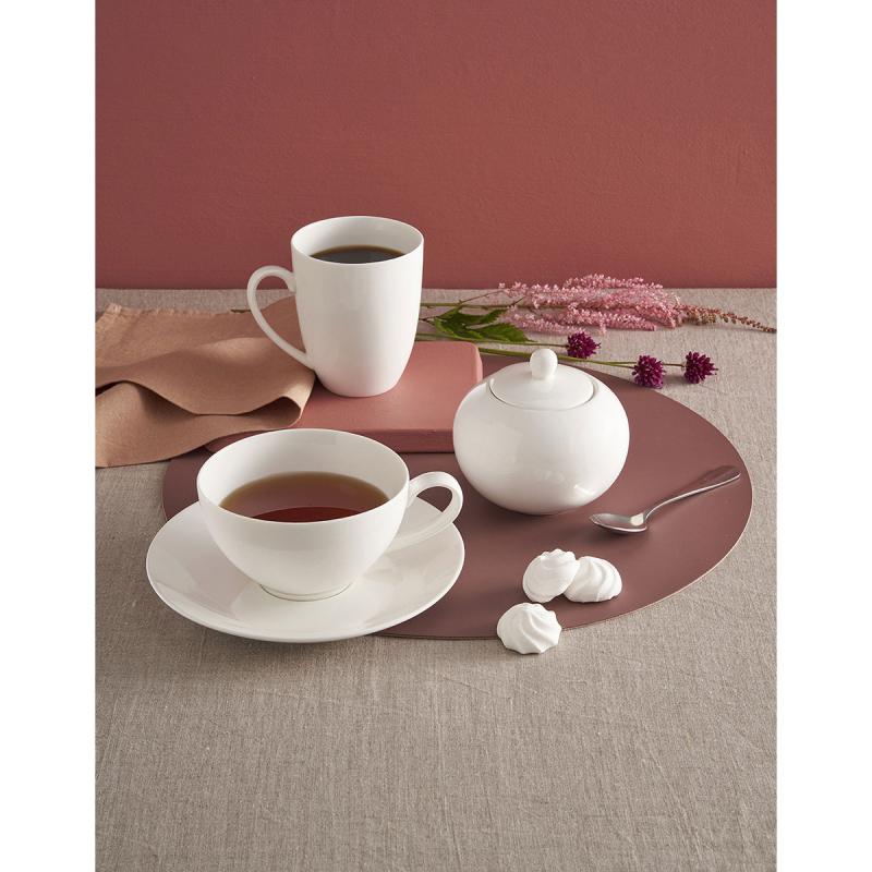 Preview: Kaffeebecher 450 ml Weiß Set6 Stück