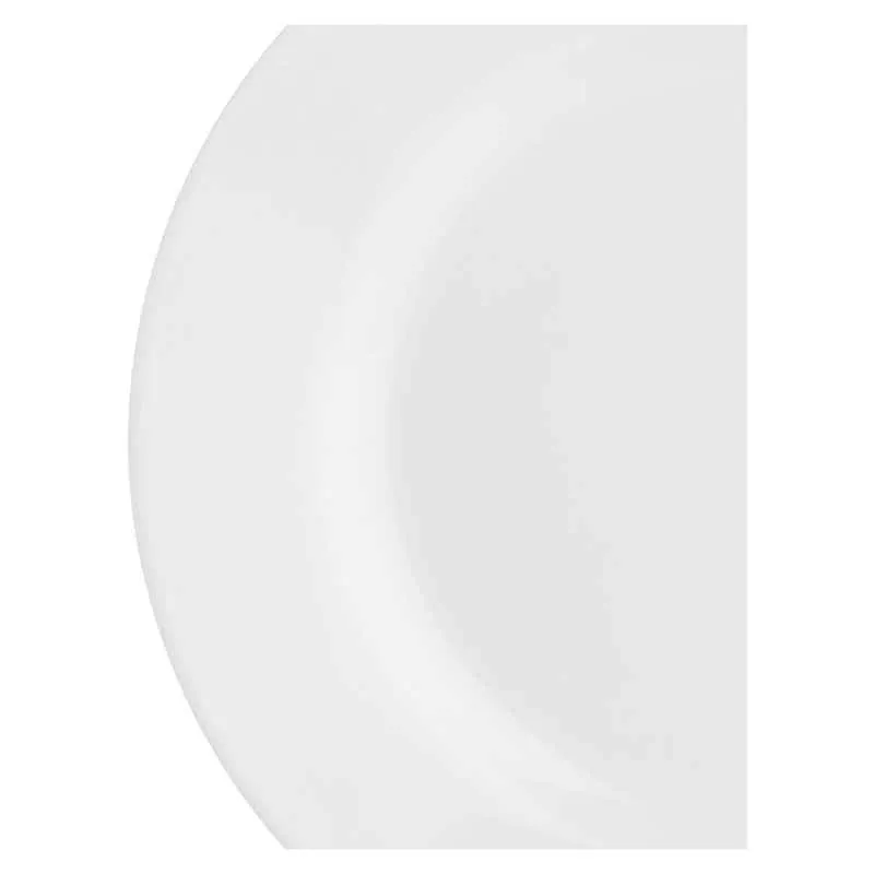 Teller mit Fahne 20 cm Weiß / Set 2 Stück