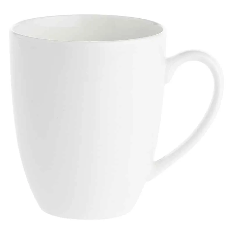 Kaffeebecher 450 ml Weiß Set 6 Stück