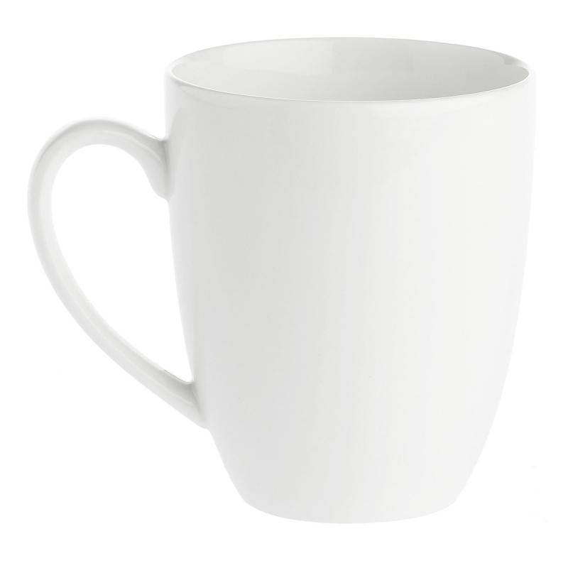 Preview: Kaffeebecher 450 ml Weiß Set6 Stück