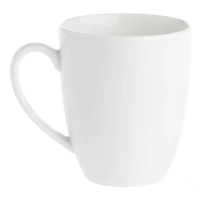 Kaffeebecher 450 ml Weiß Set 6 Stück