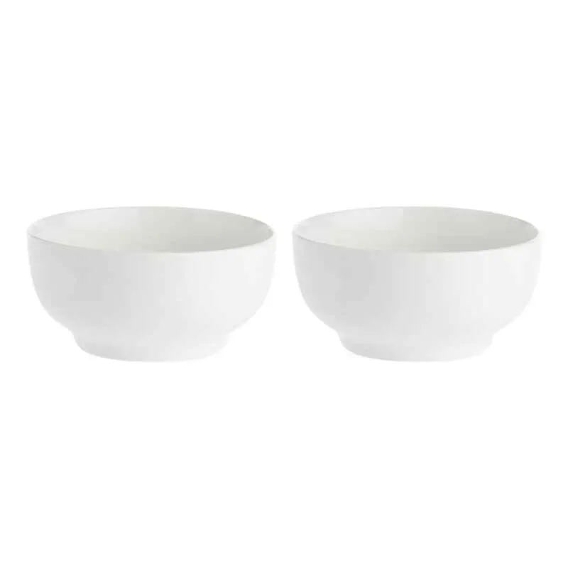 Salatschale / Beilagenschale 13 cm Weiß Set 2 Stück