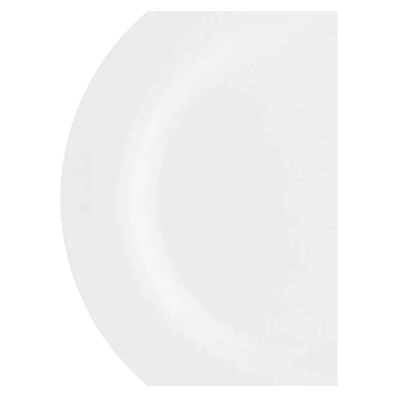 Servierplatte rund mit Fahne 30 cm Weiß