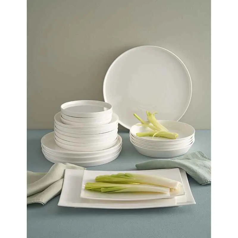 Servierplatte rechteckig Essenziale Gourmet 28 x 17 cm Weiß