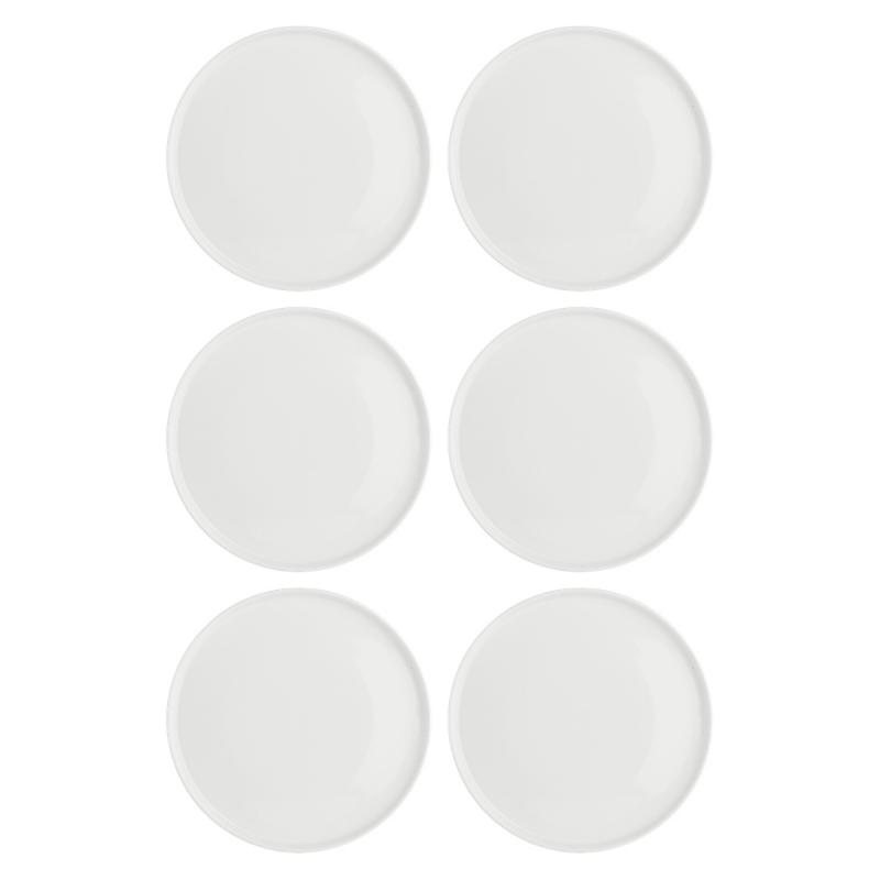Teller flach Essenziale Gourmet Ø 21 cm Weiß Set 6 Stück