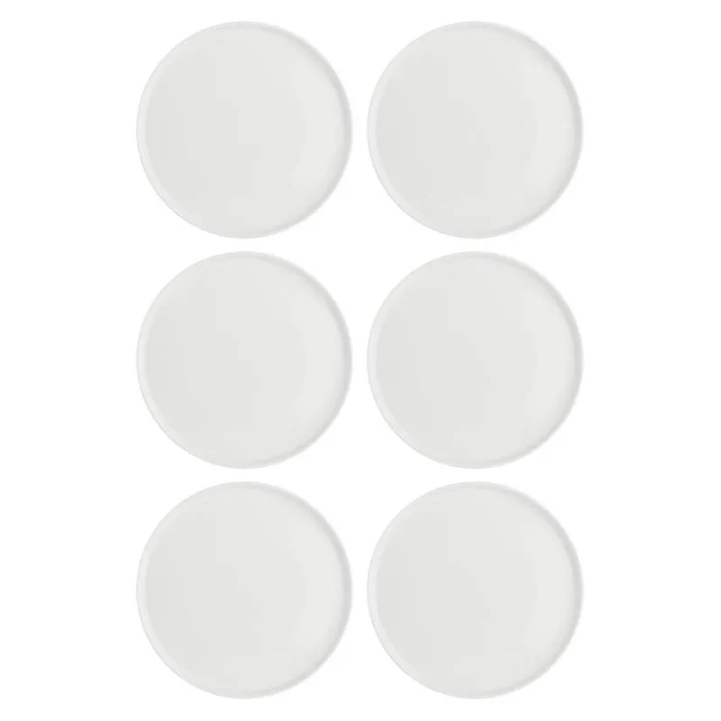 Teller flach Essenziale Gourmet Ø 21 cm Weiß Set 6 Stück