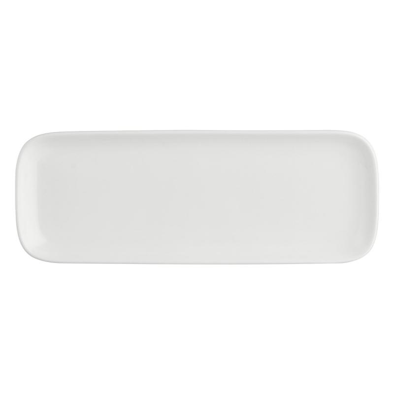 Teller rechteckig Essenziale New Age 30 x 11 cm Weiß