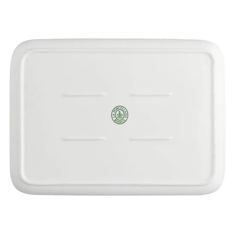 Teller rechteckig Essenziale New Age 30 x 22 cm Weiß