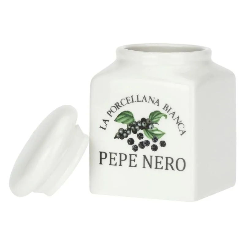 Gewürzdosen-Set 4-teilig Curcuma, Zafferano, Pepe Nero und Pinoli - 0,175 l