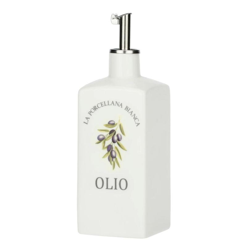 Preview: Ölflasche Oliera Quadrata La Porcellana Bianca Novo 1,1 l