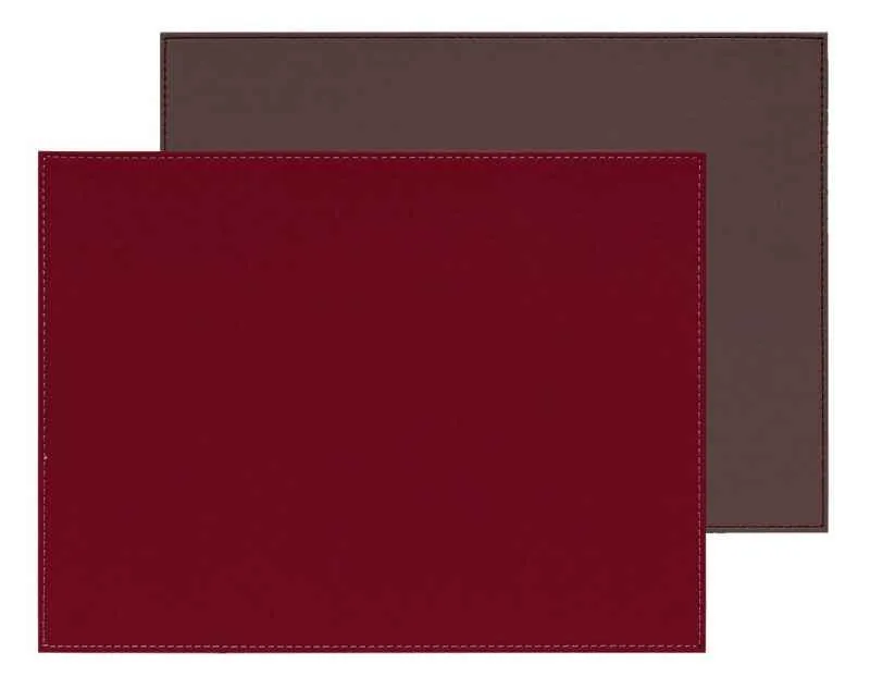 Platzset 40 x 30 cm burgund / anthrazit