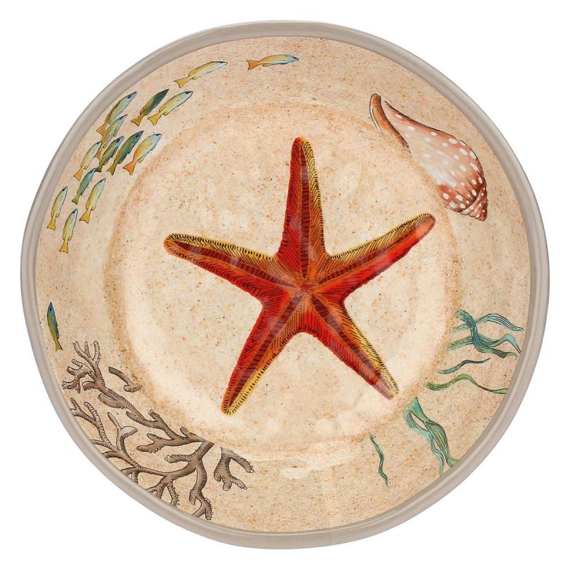 Preview: Teller tief / Suppenteller Ø 19,5 cm Sea Life Set mit 2 Stück