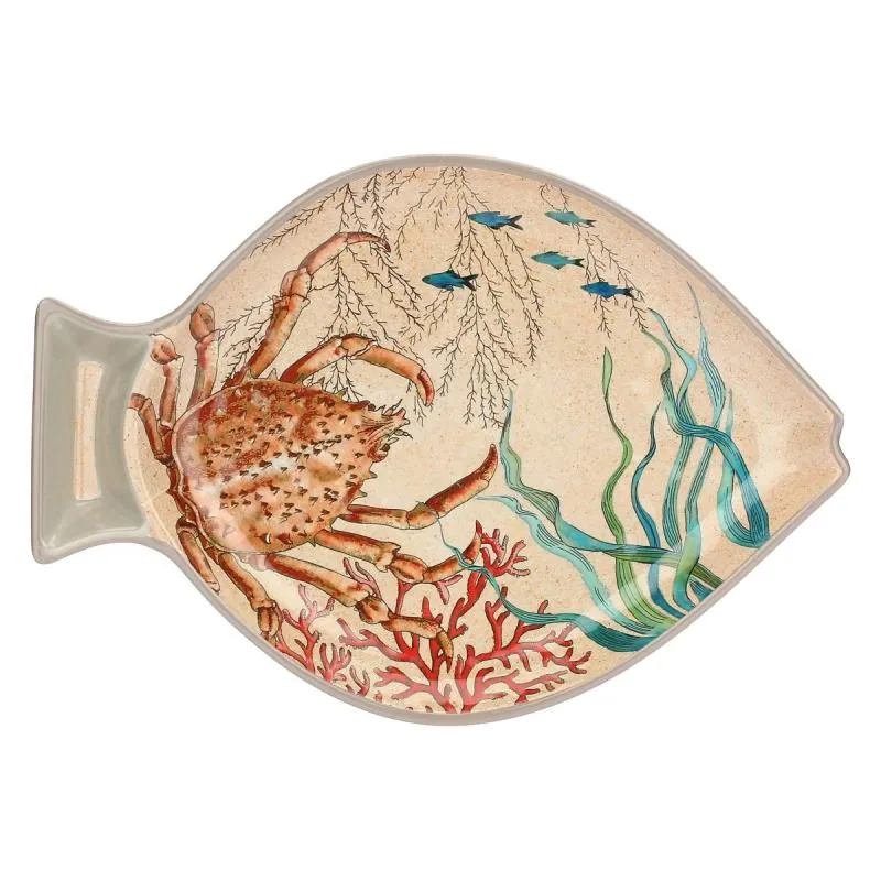 Fischteller 33 x 23 cm Sea Life Set mit 2 Stück