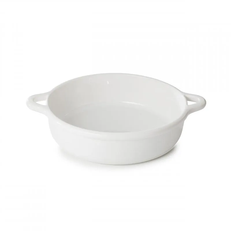 RUNDE AUFLAUFFORM 31 CM Alabaster Weiss REVOL BOMBANCE