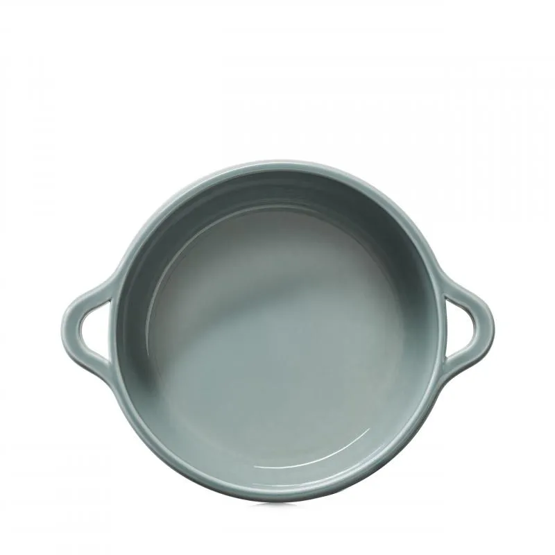 RUNDE INDUKTIONSKASSEROLLE 29 CM MIT PORZELLANDECKEL Wolkengrau