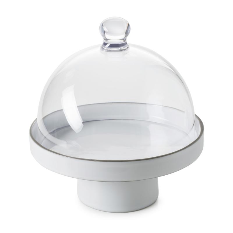 Preview: TORTENSTÄNDER CARACTERE S 23 cm WEISS CUMULUS