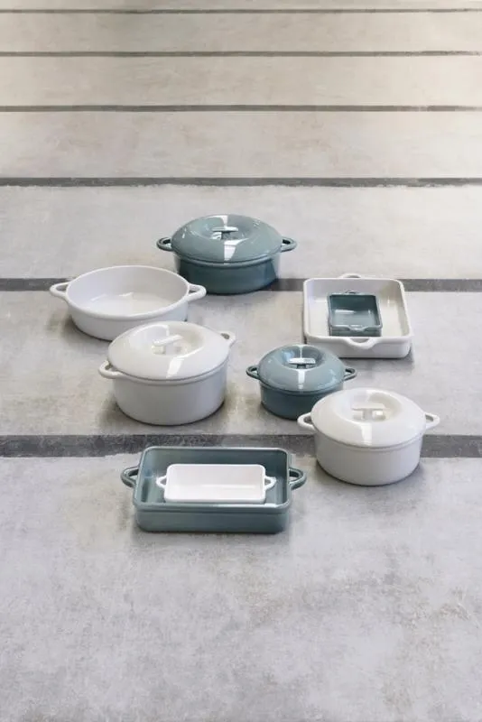 RECHTECKIGE INDUKTIONSAUFLAUFFORM 34 CM Wolkengrau REVOL BOMBANCE
