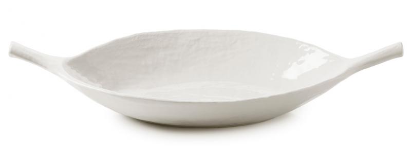 Preview: YLI POD-SERVIERSCHALE 33 CM Alabaster Weiss