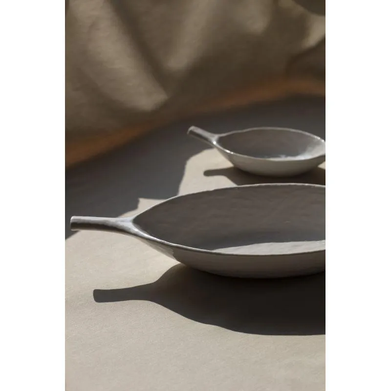 YLI POD-SERVIERSCHALE 33 CM Alabaster Weiss