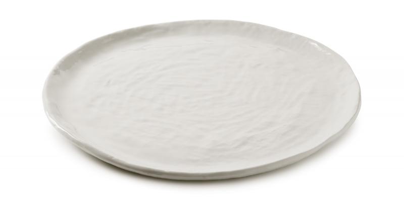 Preview: YLI FLACHER TELLER 28,5 CM Alabaster Weiss