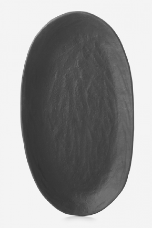 Preview: YLI OVALER TELLER 24.5 CM Matt schiefer style