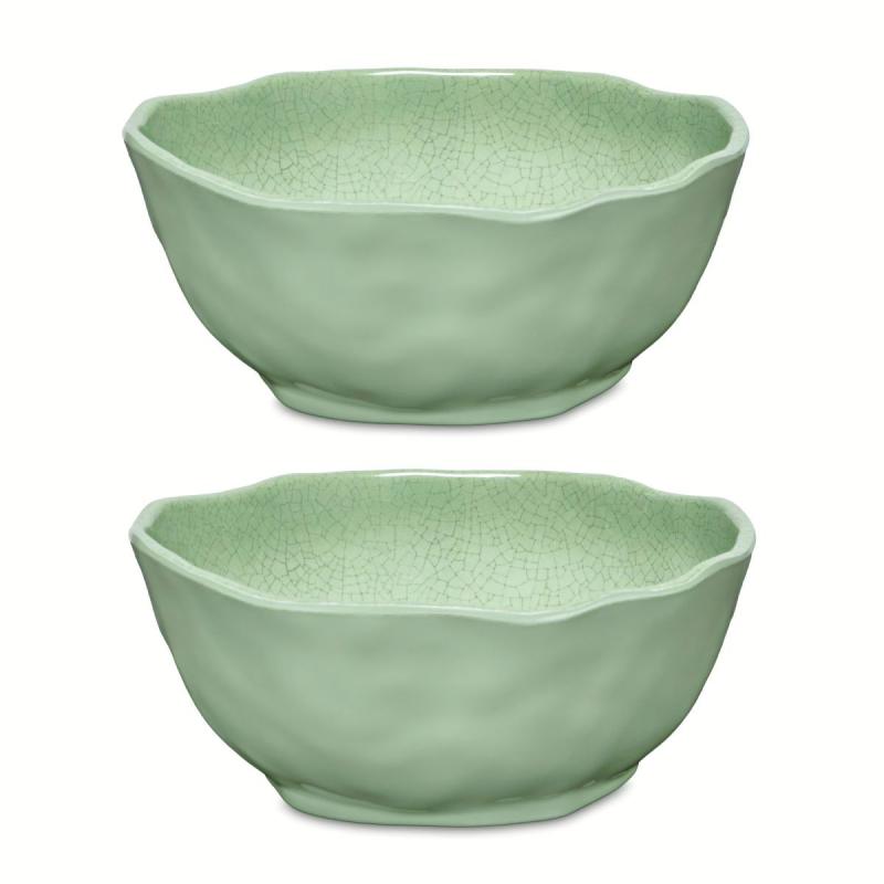 Preview: Melamin Geschirrset 8-teilig Atmosfera grün