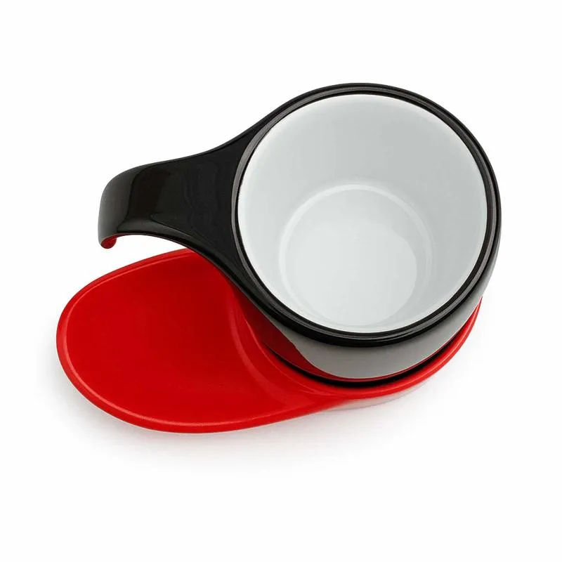 Espressotasse Vision 2tlg „black & red“
