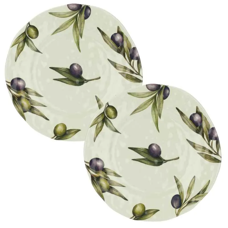 Speiseteller Ø 27 cm Olive Set mit 2 Stück