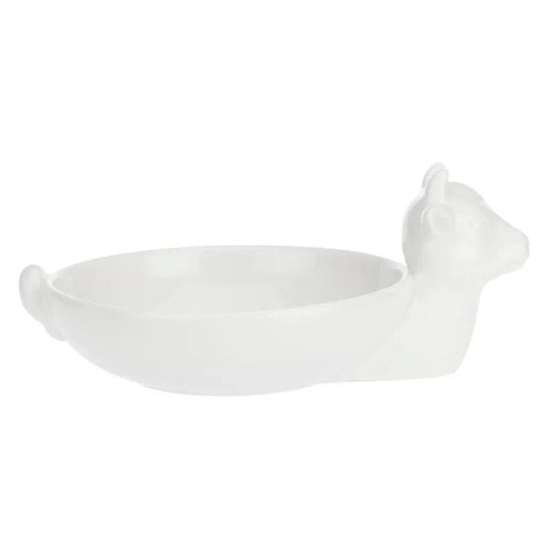 Servierschale für Mozzarella "Servi Mozzarella" Fattoria La Porcellana Bianca Novo 27 x 18 x 11 cm