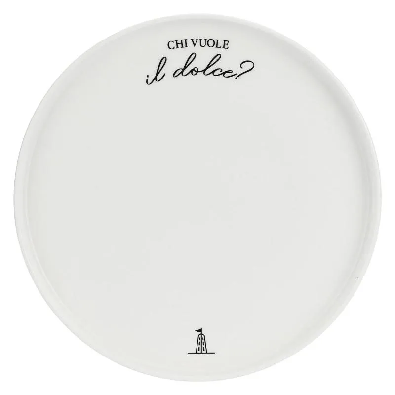 Tortenplatte auf Fuß I Garbati La Porcellana Bianca Novo 26 x 11 cm