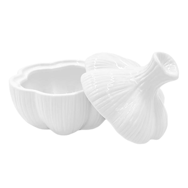 Preview: Knoblauchtopf "Porta Aglio" Fattoria La Porcellana Bianca Novo 12 x12 cm