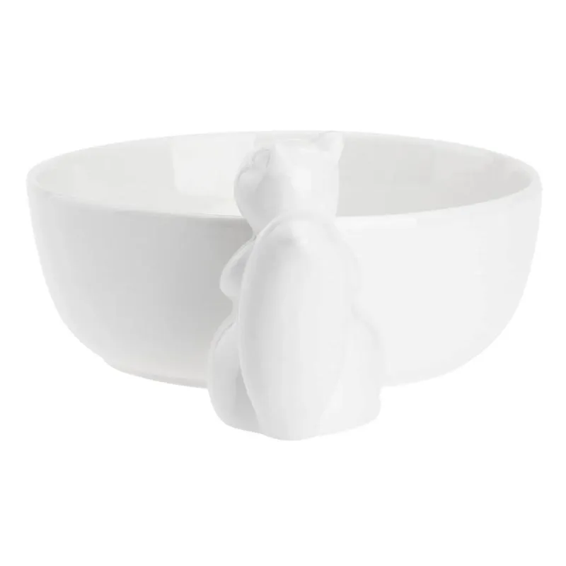 Servierschale Eichhörnchen "Ciotola Scoiattolo" Fattoria La Porcellana Bianca Novo 16,5 x 9 cm