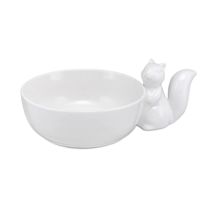 Preview: Servierschale Eichhörnchen "Ciotola Scoiattolo" Fattoria La Porcellana Bianca Novo 16,5 x 9 cm