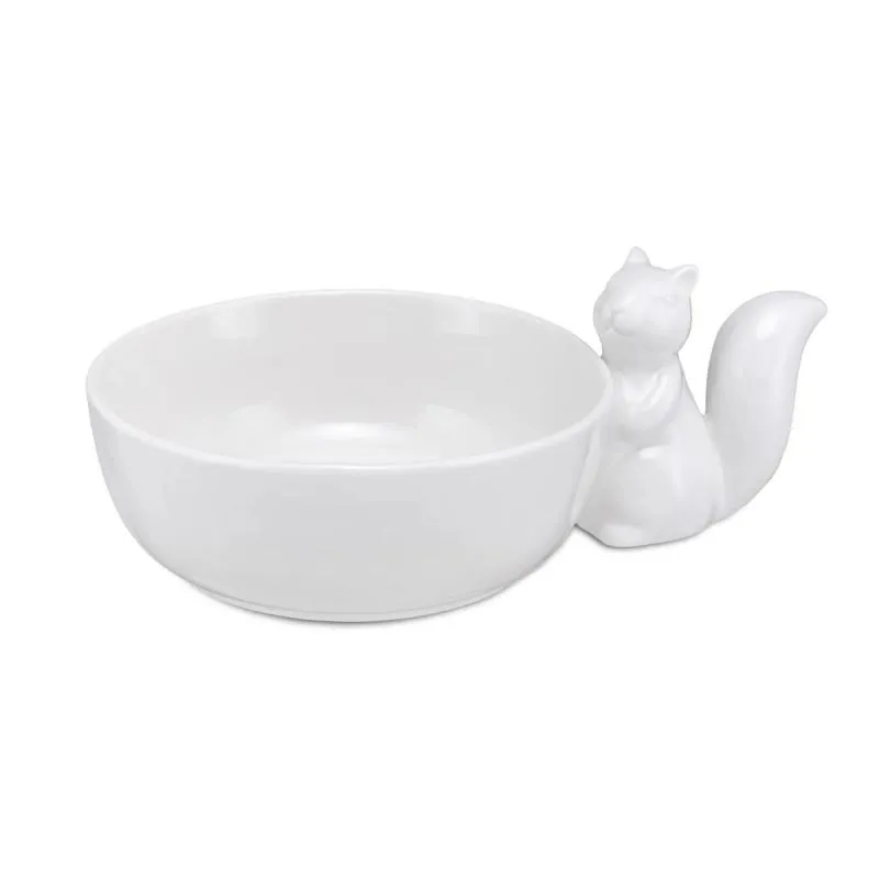 Servierschale Eichhörnchen "Ciotola Scoiattolo" Fattoria La Porcellana Bianca Novo 16,5 x 9 cm