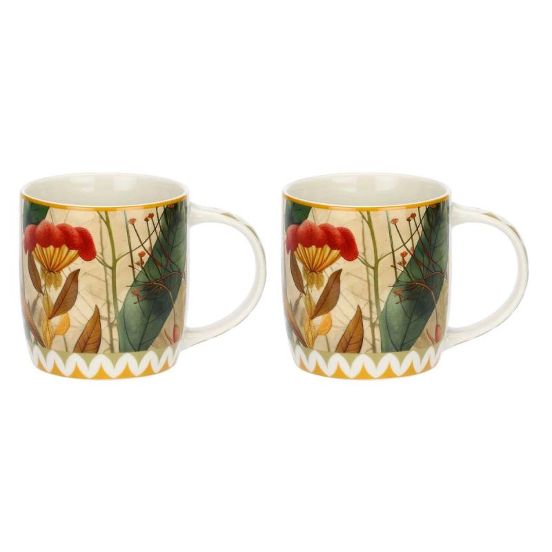 Preview: Porzellanbecher 2er Set MIRABILIA 350 ml gelb