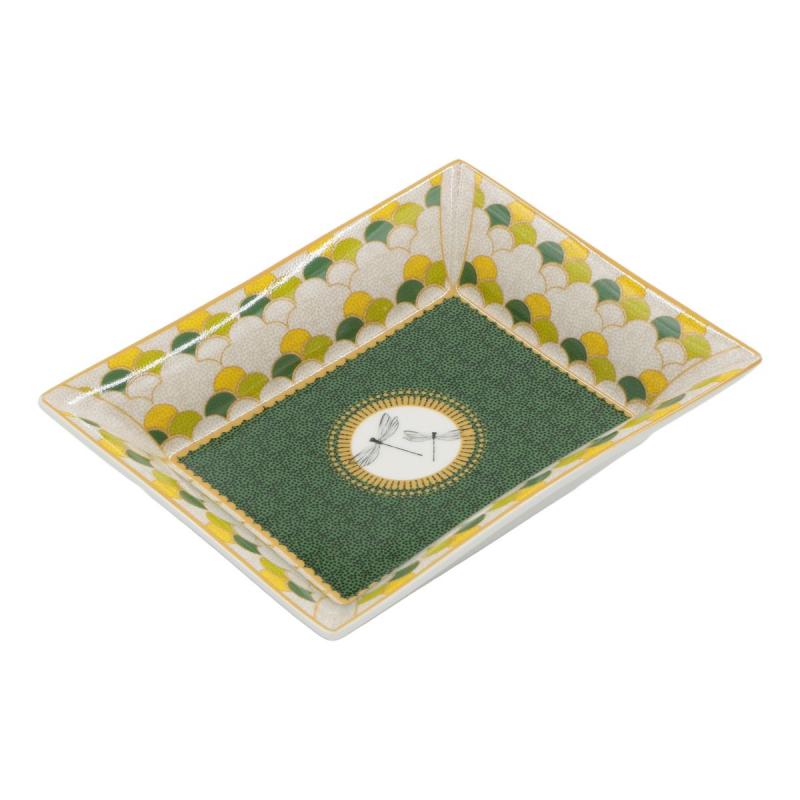 Preview: Schale/ Porzellanplatte rechteckig MIRABILIA 16 x 20 cm "Libellula"