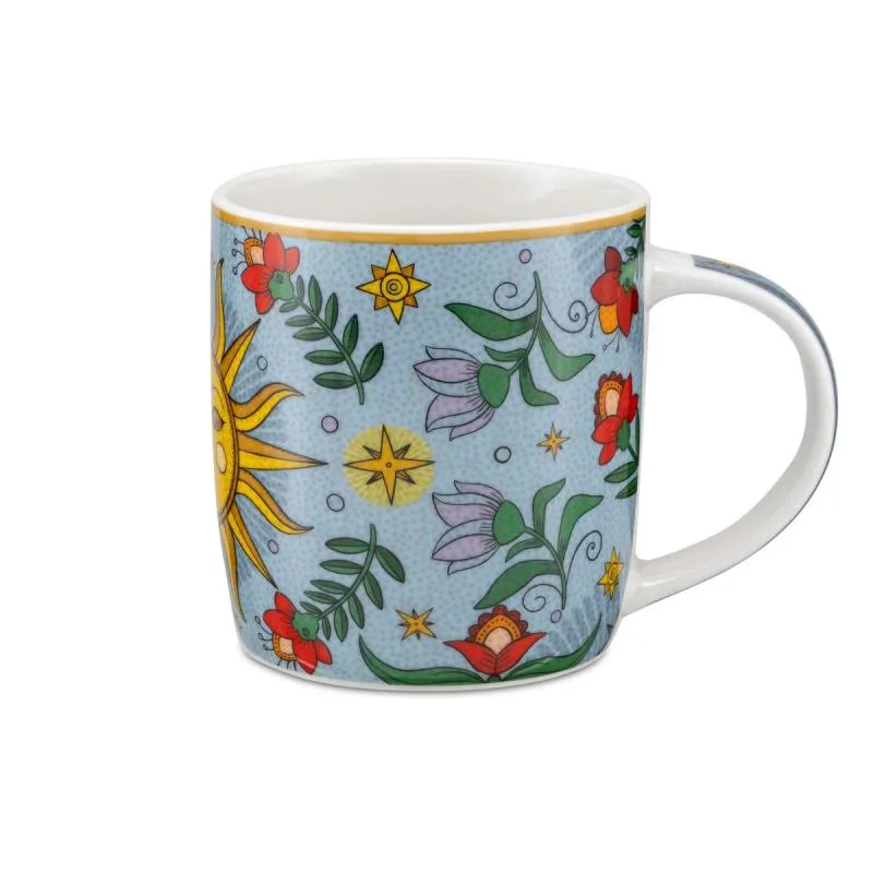 Porzellanbecher 2er Set MIRABILIA 350 ml „Sole & Luna“