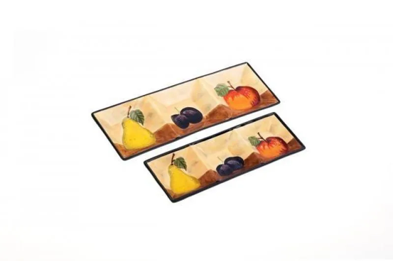 Dipplatte 3tlg 27cm handbemalt 