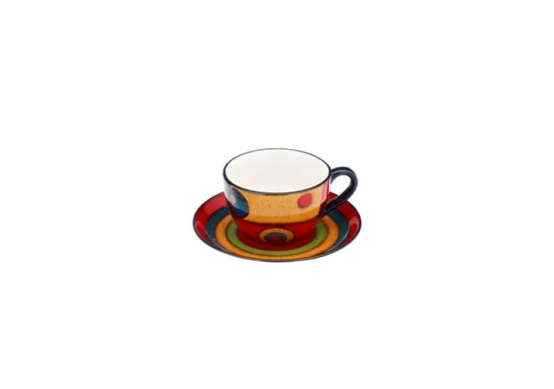 Tasse mit Untere handbemalt 