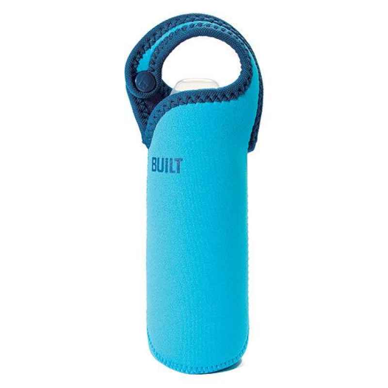 Neopren Baby Trinkflaschenhalter für Kinderwagen blau