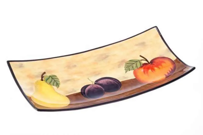Obstschale 37cm handbemalt 