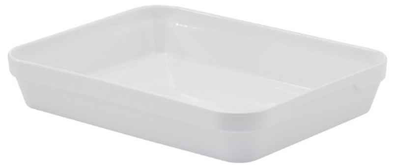 Preview: Auflaufform 28 x 21 x 6,5cm weiss 