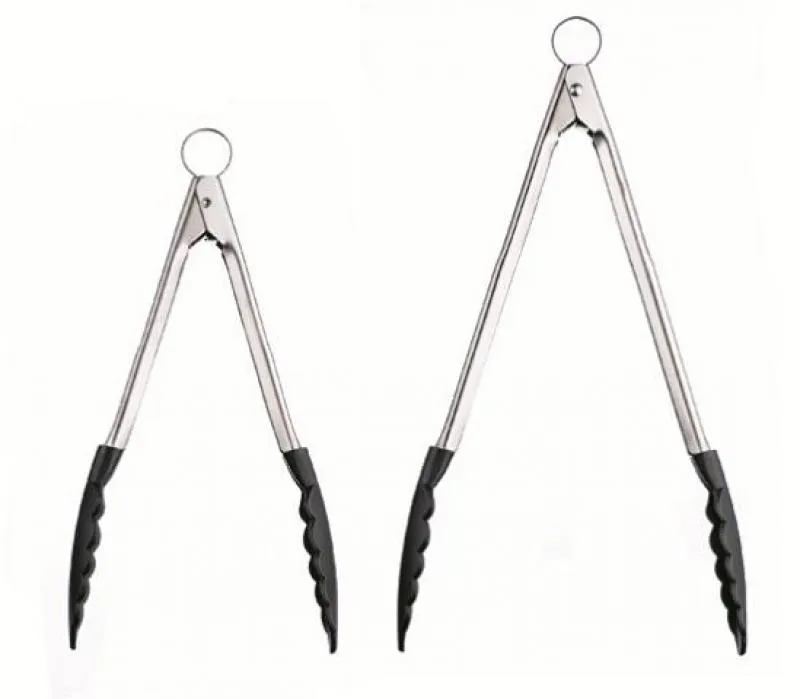 Zange Verschließbar Silikon schwarz 24cm