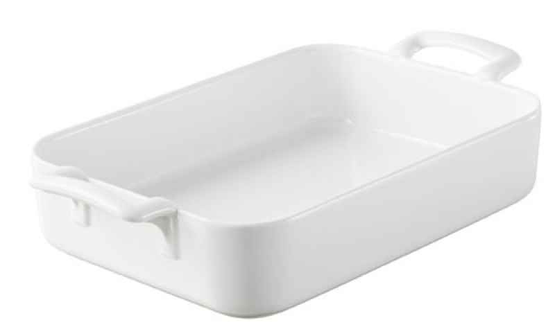 AUFLAUFFORM 250 cl RECHTECKIG Weiss