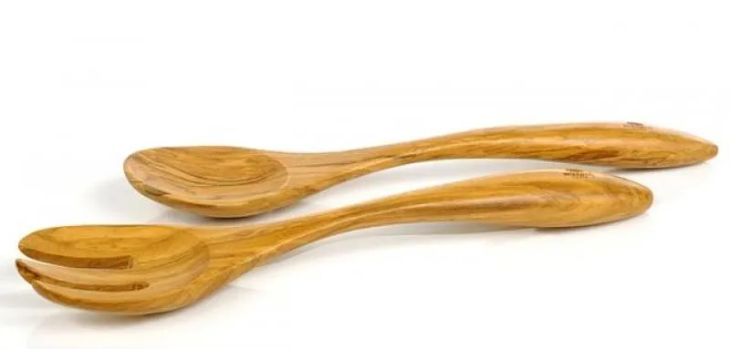 Salatbesteck 31,5cm Olivenholz "TERRA"