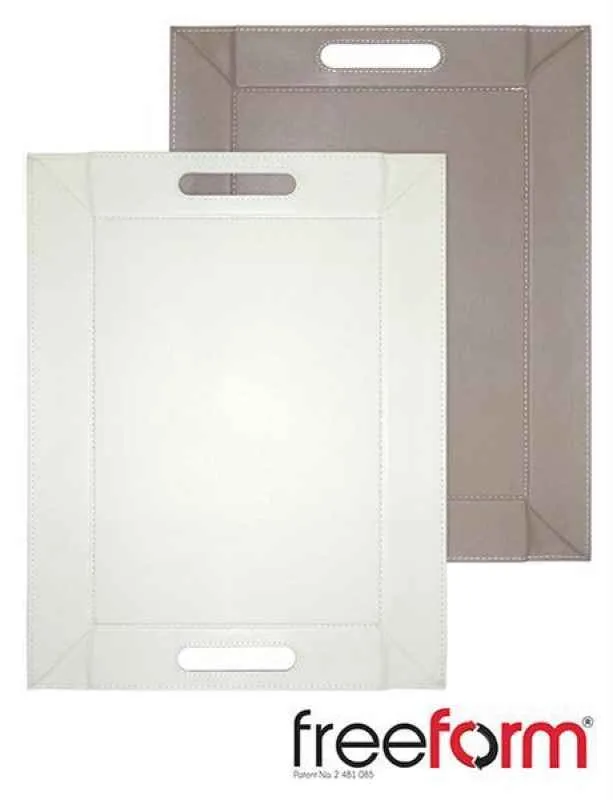 FREEFORM Wendetablett Taupe / Weiss - 55 x 41cm
